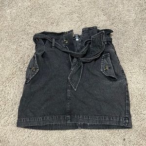 Size 4 black denim skirt